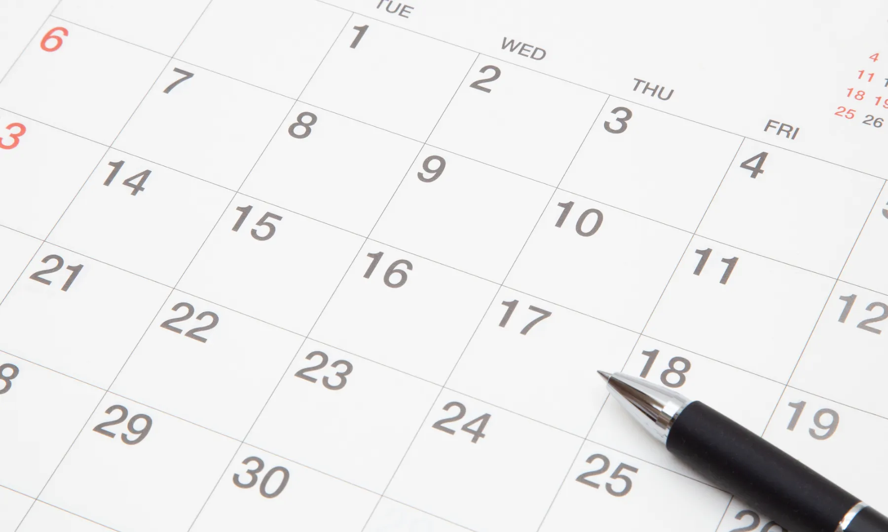 日程のご連絡・確定